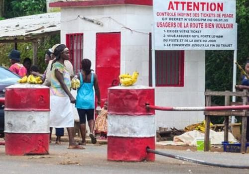 un péage routier au cameroun