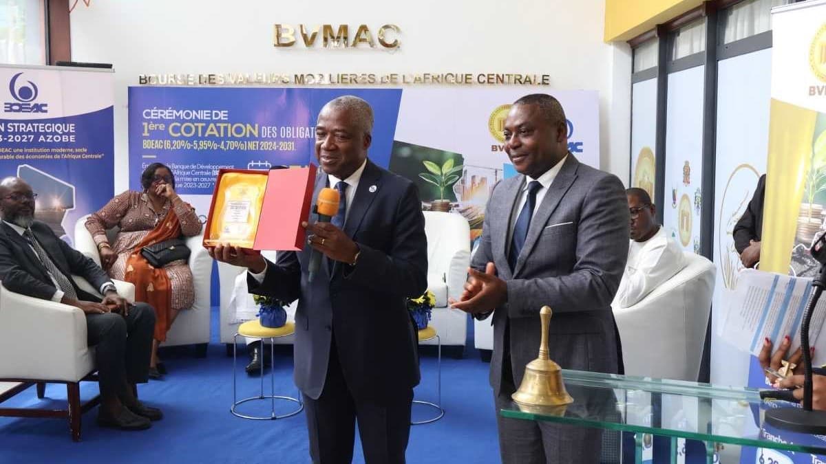 Le président de la Bdeac et le DG de la Bvmac.